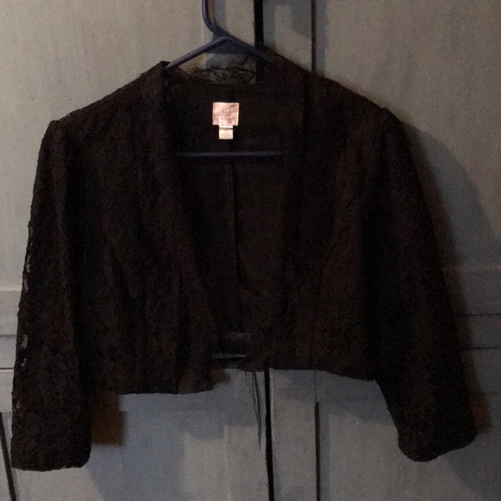 Black lace bolero jacket